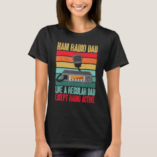 Amateur Radio Ham Radio Vader Radio Actief T-shirt