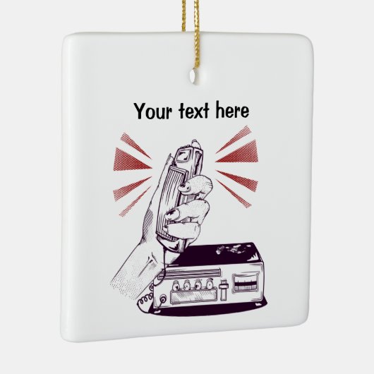 Amateur Radio Keramisch Ornament (Rechts)