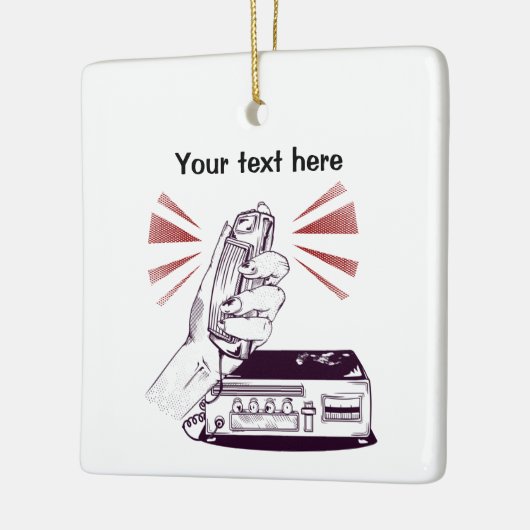 Amateur Radio Keramisch Ornament (Links)