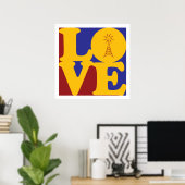 Amateur Radio Love Poster (Thuiskantoor)