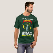 Amateur Radio Operator Funny Ham Radio New T-shirt (Voorkant volledig)