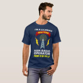 Amateur Radio Operator Funny Ham Radio New York T-shirt (Voorkant volledig)