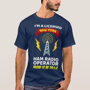 Amateur Radio Operator Funny Ham Radio New York T-shirt