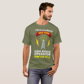 Amateur Radio Operator Funny Ham Radio New York T-shirt (Voorkant volledig)