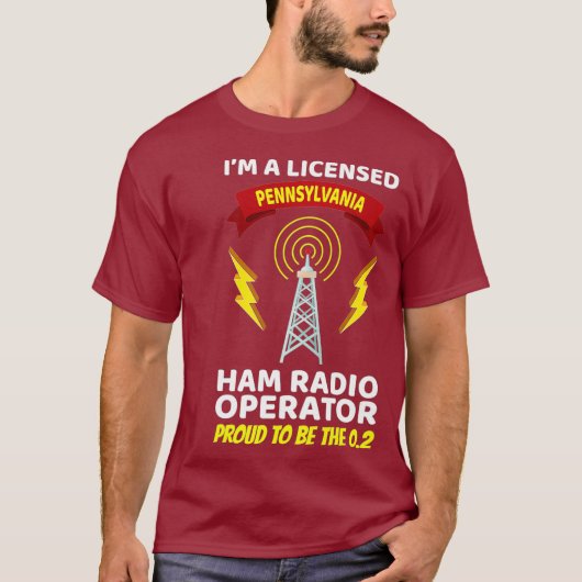Amateur Radio Operator Funny Ham Radio Premium T-shirt (Voorkant)