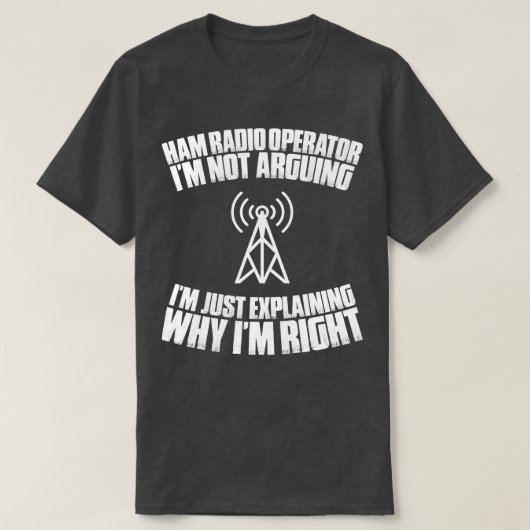 Amateur-radio-operator voor uurradio (1) t-shirt (Design voorkant)