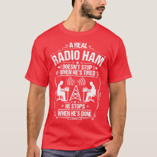 Amateur-radio-operator voor uurradio (4) t-shirt