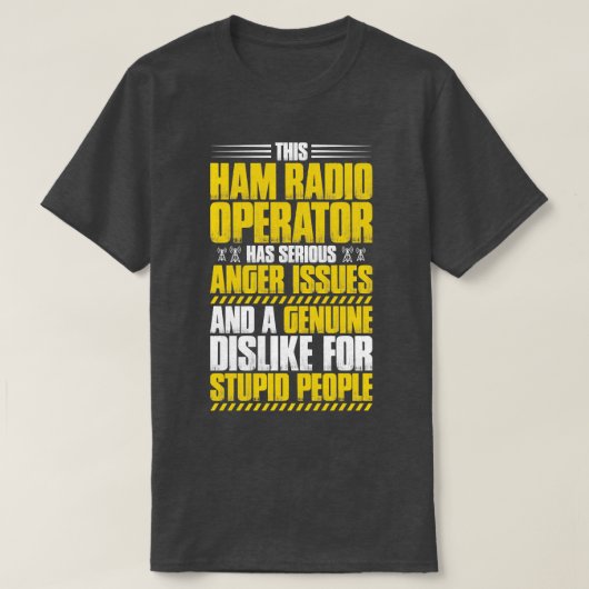 Amateur-radio-operator voor uurradio (9) t-shirt (Design voorkant)