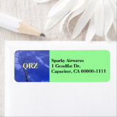 Amateur Radio QRZ adreslabel Etiket (Insitu)