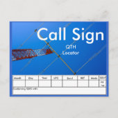 Amateur Radio QSL Briefkaart (Voorkant)