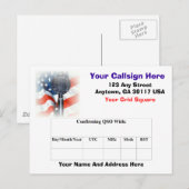 Amateur Radio QSL-kaart Briefkaart (Voorkant / Achterkant)