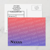 Amateur Radio QSL-kaartSjabloon Briefkaart (Voorkant / Achterkant)