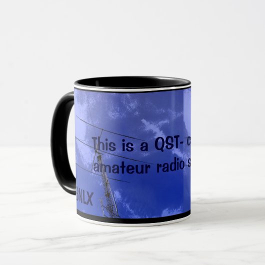 Amateur Radio QST en Callsign Mok (Voorkant links)