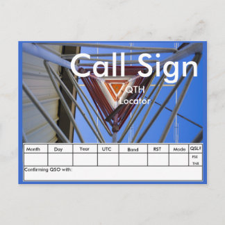 Amateur Radio Tower QSL Briefkaart
