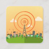 Amateur Radio Vierkante Visitekaartje (Voorkant)