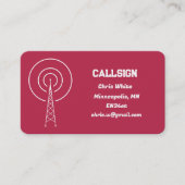 Amateur Radio Visitekaartje (Voorkant)