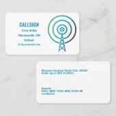 Amateur Radio Visitekaartje (Voorkant / Achterkant)