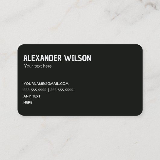 Amateur Radio Visitekaartje (Achterkant)