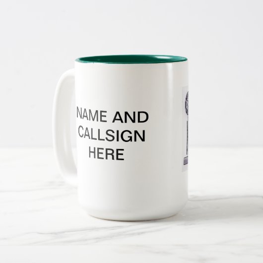 Amateur Radio wedstrijd Club Mok (Voorkant links)