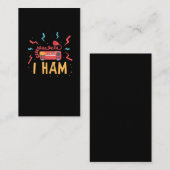 Amateur radiofrequentie Hobby Visitekaartje (Voorkant / Achterkant)