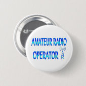 Amateur-radiooperator Ronde Button 5,7 Cm (Voorkant /achterkant)