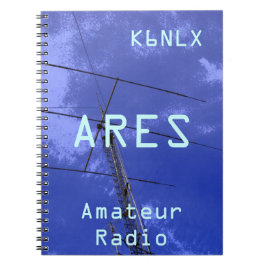 Amateur-radioroepnaam ARES Notitieboek