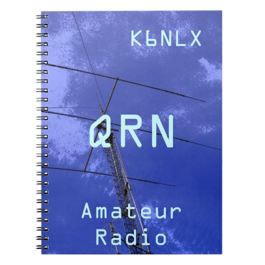 Amateur radioroepnaam QRN Notitieboek (Voorkant)
