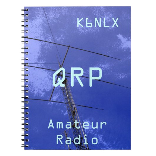 Amateur radioroepnaam QRP Notitieboek (Voorkant)