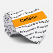 Amateurradio en Oranje roepnaam Stropdas (Opgerold)