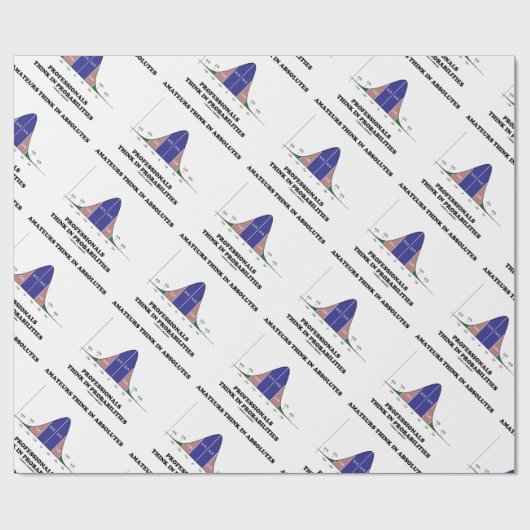 Amateurs Denk Absolute Professionals Denk Stats Cadeaupapier (Vlak)