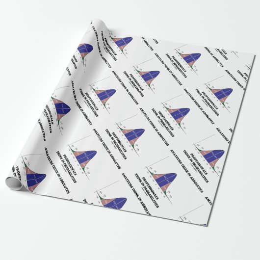 Amateurs Denk Absolute Professionals Denk Stats Cadeaupapier (Uitgerold)