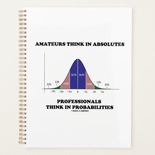 Amateurs Denk Absolute Professionals Denk Stats Planner (Voorkant)