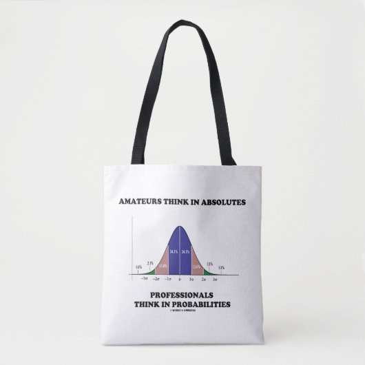 Amateurs Denk Absolute Professionals Denk Stats Tote Bag (Voorkant)