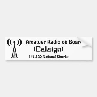 Amatuer Radio aan boord - Bumpersticker