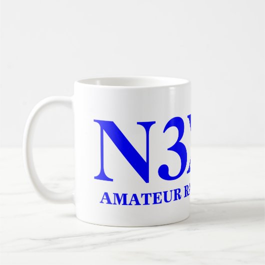 Amatuurradio-operator Koffiemok (Links)