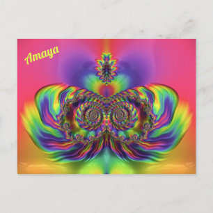 AMAYA ~ 3D-ontwerp patroon ~ Meerdere kleuren ~ Briefkaart