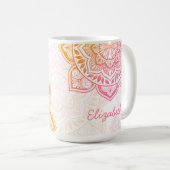 Amaya Mandala 15 oz. Personalized Mug Koffiemok (Voorkant rechts)