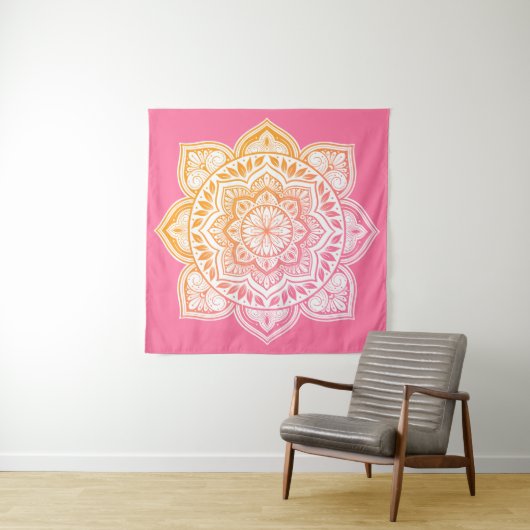 Amaya Mandala Fine Art Tapestry Wandkleed (In situ)