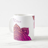 Amaya Mandala Personalized Mug Koffiemok (Voorkant links)
