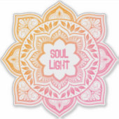 Amaya Mandala Pesonalized Custom-Cut Vinyl Sticker (Voorkant)