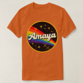 Amaya regenboog in ruimte  grungeStyle T-shirt (Design voorkant)