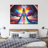 Amaya's Art van Cortical Travel Canvas Afdruk (Insitu (Slaapkamer))