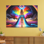 Amaya's Art van Cortical Travel Canvas Afdruk (Insitu (Woonkamer))