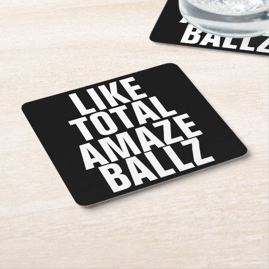 Amaze Ballz Kartonnen Onderzetters (Schuin)