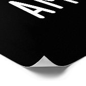 Amaze-mint Funny Mint Leaves Pun Dark BG Poster (Hoek)