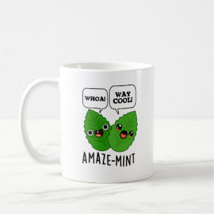 Amaze-mint Funny Mint Leaves Pun Koffiemok