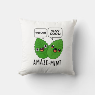 Amaze-mint Funny Mint Leaves Pun Kussen