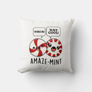 Amaze-mint Funny Peppermint Pun Kussen