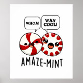 Amaze-mint Funny Peppermint Pun Poster (Voorkant)