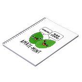 Amaze-mint Grappige Muntblaadjes Woordgrap  Notitieboek (Linkerzijde)